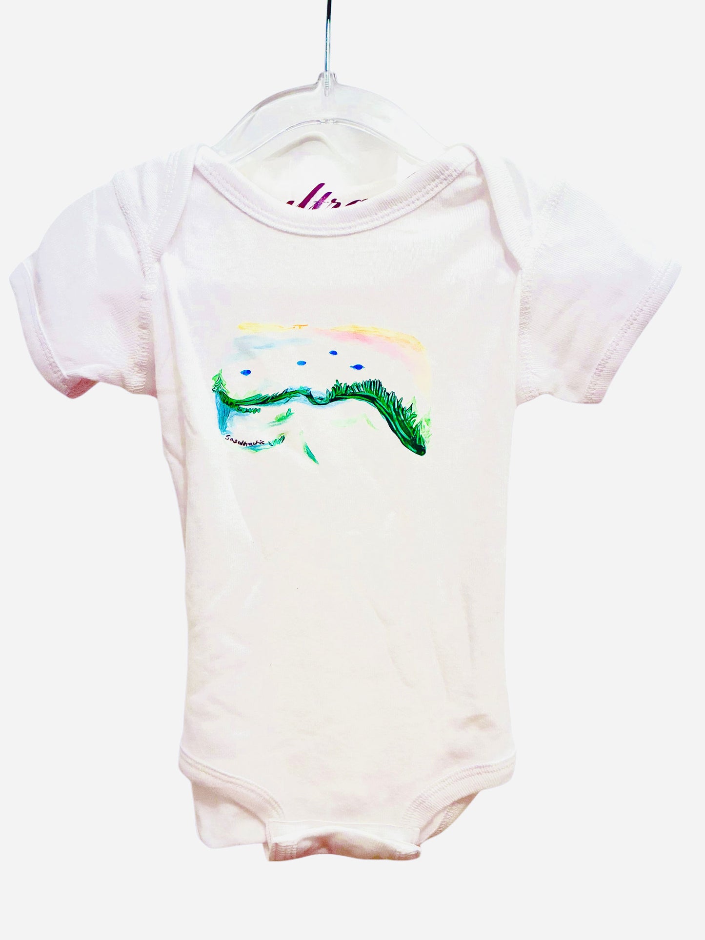 Mountain Top Onesie - White