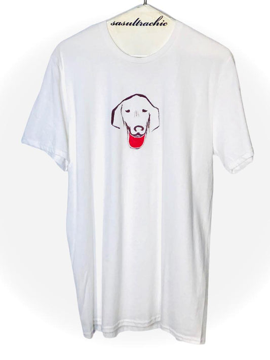 Dog Red Tongue Adult Tee