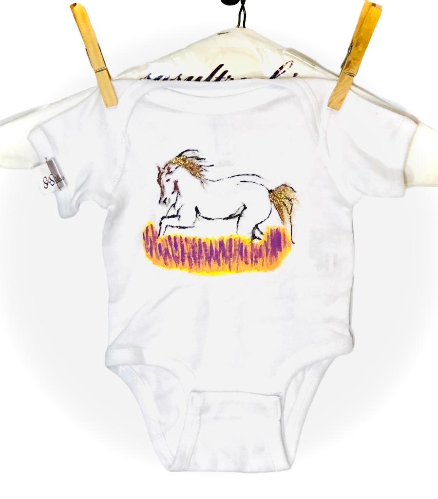 Horse Gold Mane & Tail Onesie