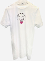 Dog Pink Tongue Youth Tee - White 1