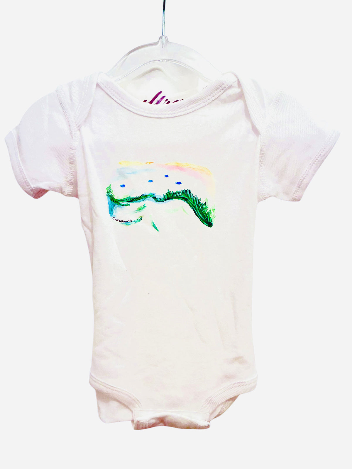 Mountain Top Onesie - White