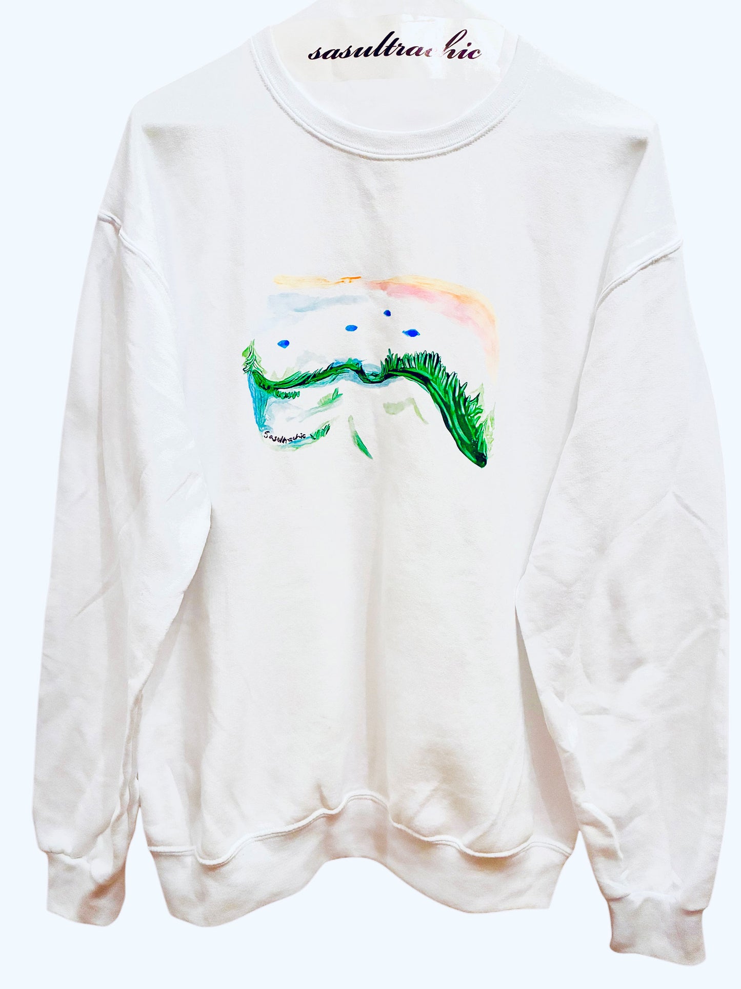 Mountain Top Adult Sweatshirt - White