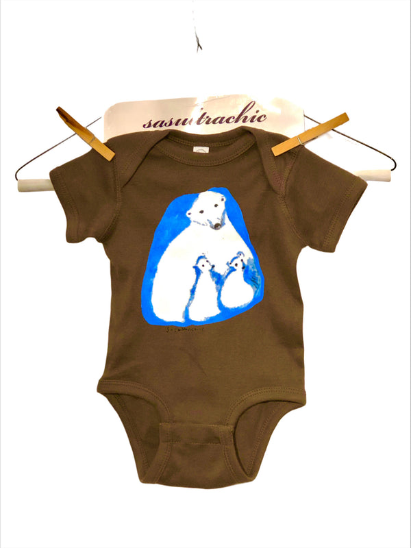 Polar Bear Onesie - Brown