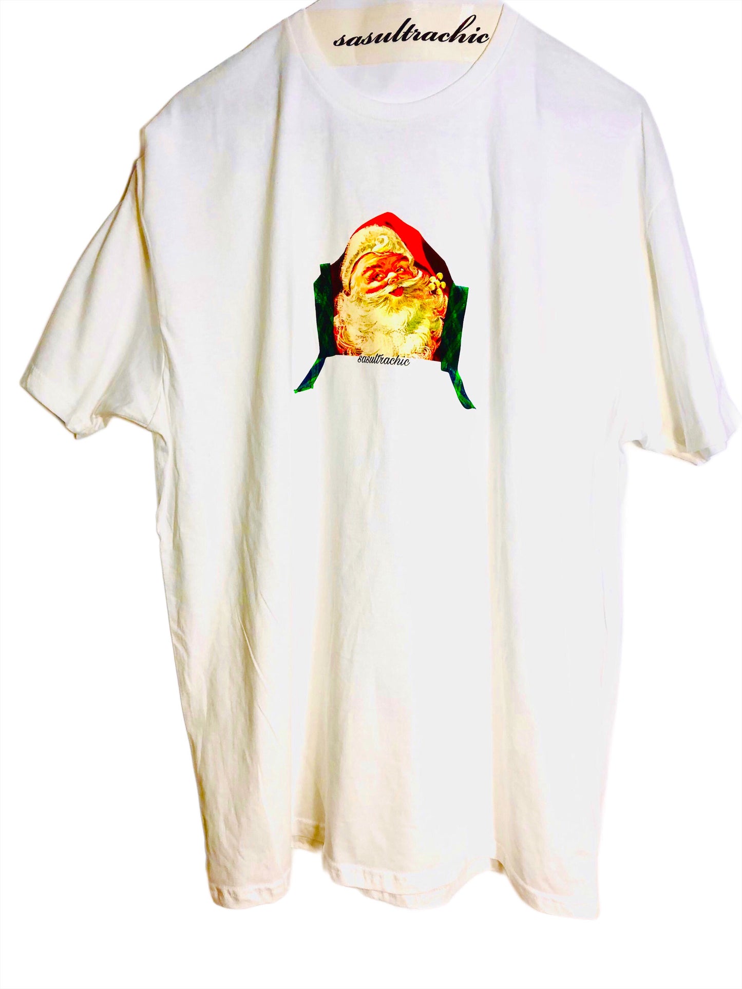 Santa Adult Tee - White